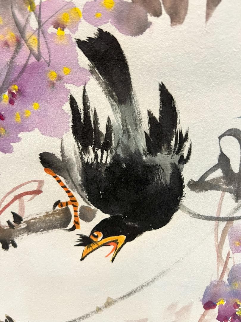 掛軸 「表鳴閣」桜木幸空堂 手描き水墨画 世界に二つとない