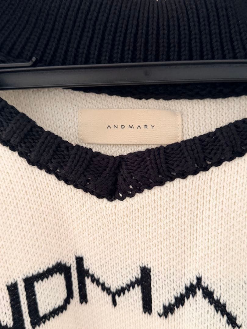 andmary Marie knit tops black - メルカリ