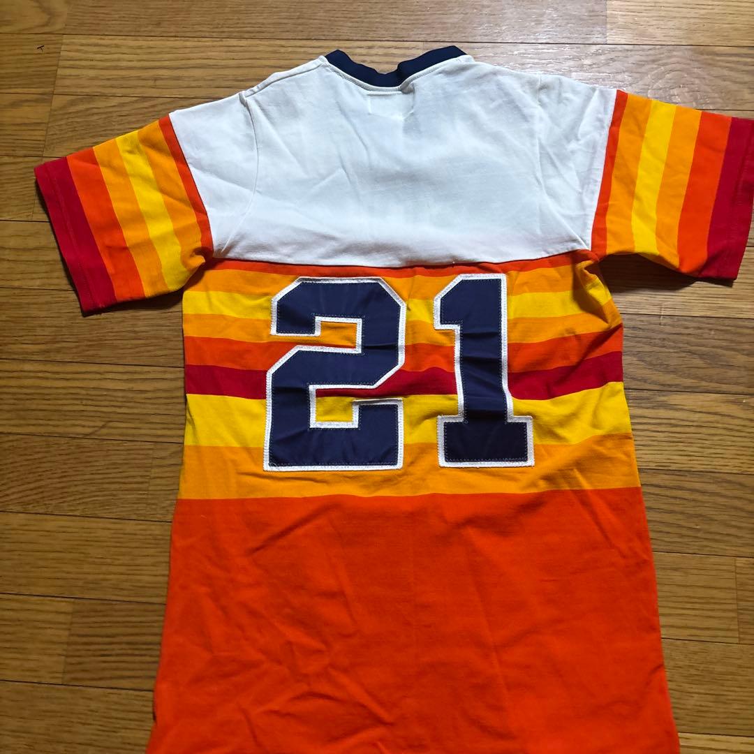 70〜80'S ヒューストン アストロズ レインボーユニフォーム S アメリカ