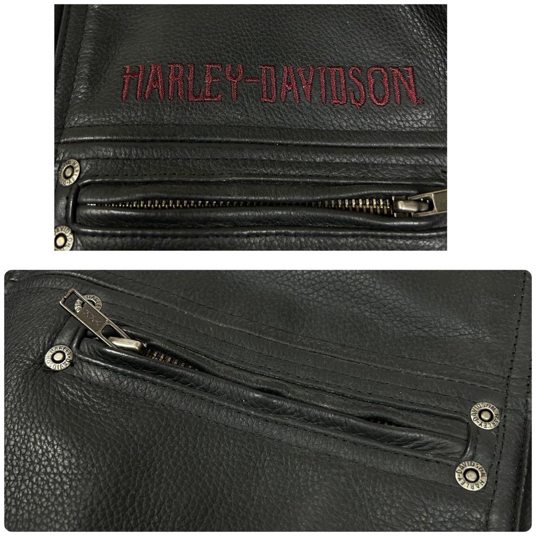 激レア XXL相当 HARLEY-DAVIDSON ライダースジャケット スカル