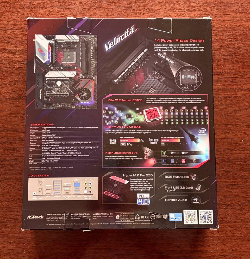 ASRock X570 PG Velocita AM4(LIANLIクーラー付) - メルカリ