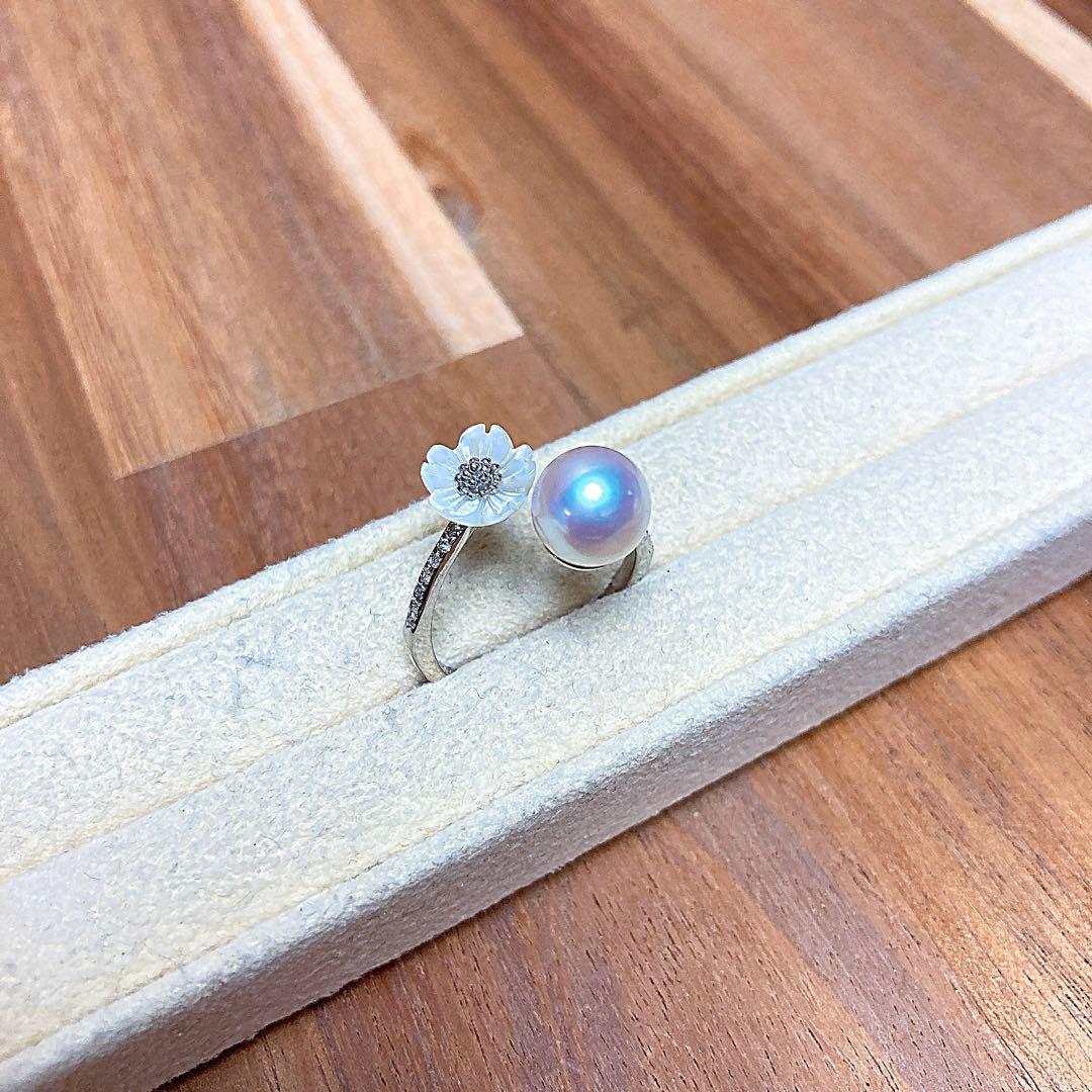 新品百貨店商品／総本店】2182天女級アコヤ真珠フリーリング最強珠を