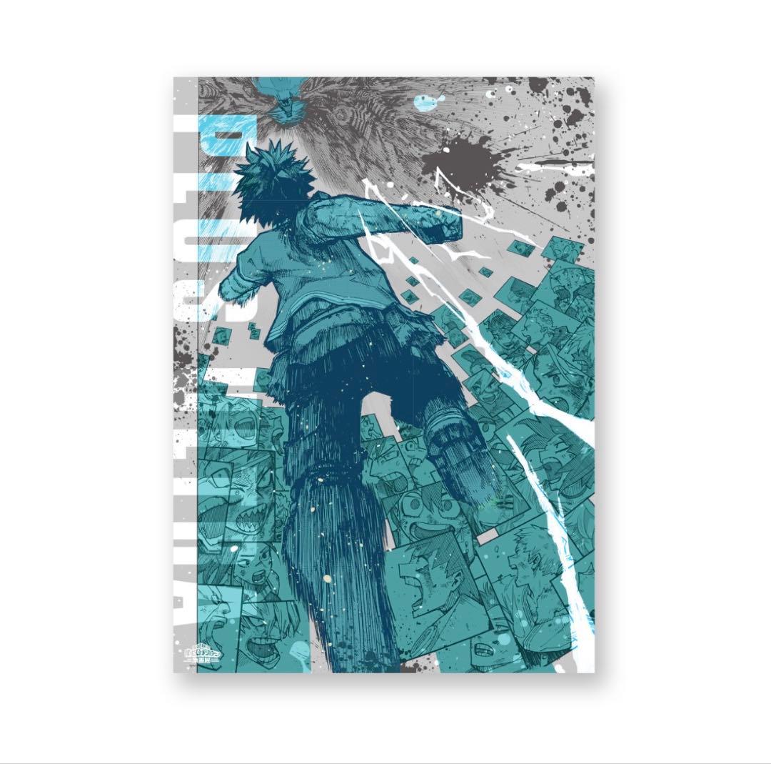 24時間以内発送】ヒロアカ原画展限定 A2【頑張れ】アートポスター(緑谷