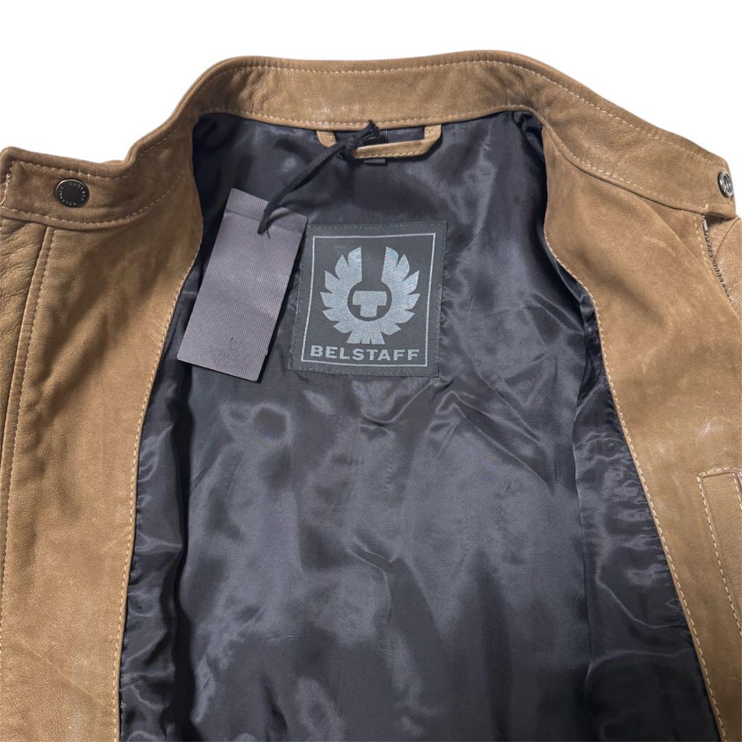 BELSTAFF LEATHER JACKET DARK SAND