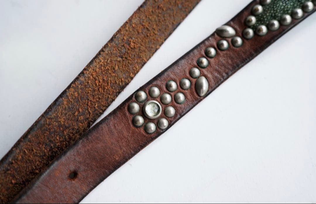 HTC ナローベルト スタッズ アメカジ RRL vintage 古着 - メルカリ