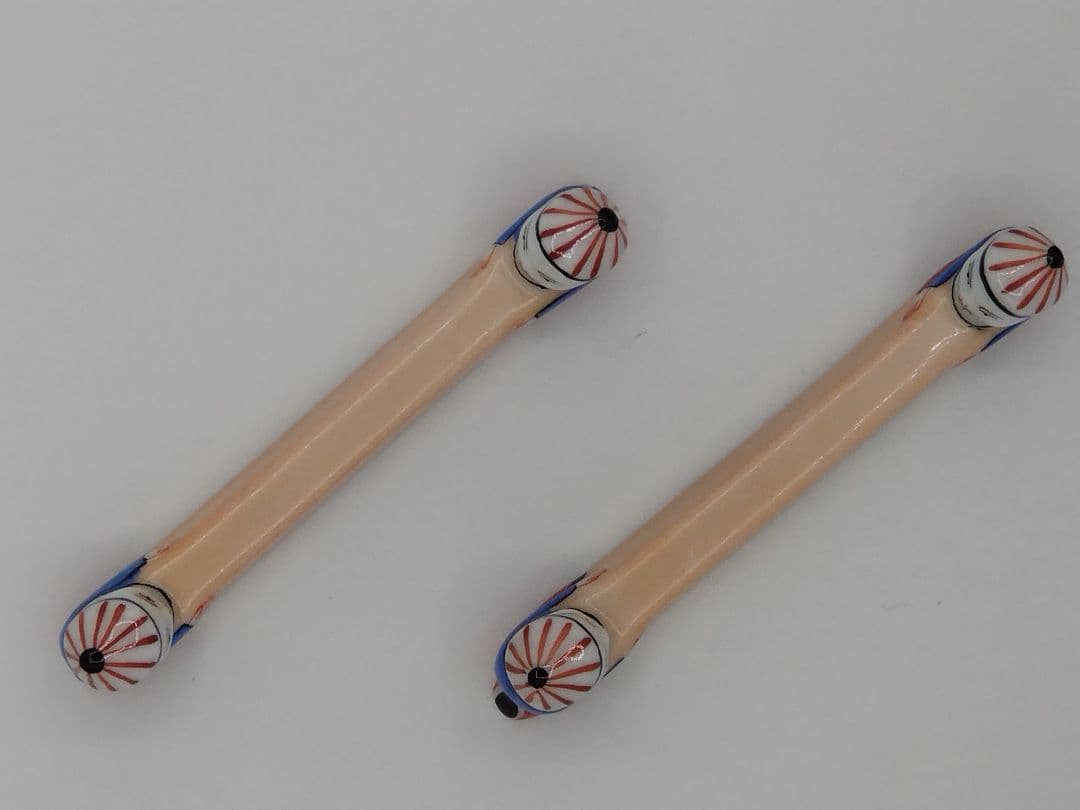 HEREND マンダリン ナイフレスト&箸置き 2本陶器製 唐子人形装飾