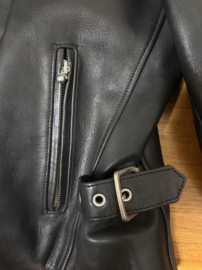 H.D.C.製 希少】ハーレーダビッドソン 牛革 シングルライダース M