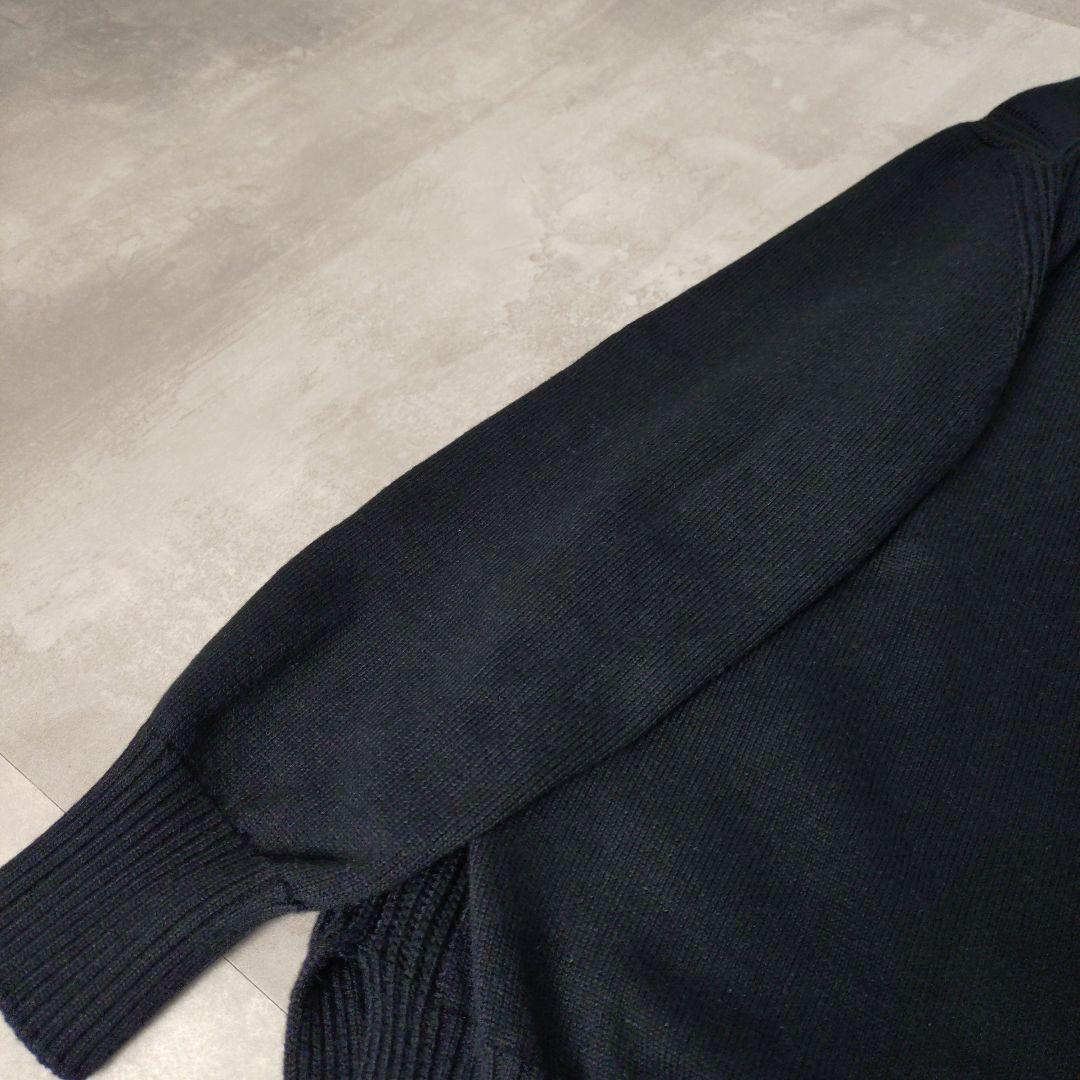 Drawer FALL 9Gクルーネックニット ブラック 1