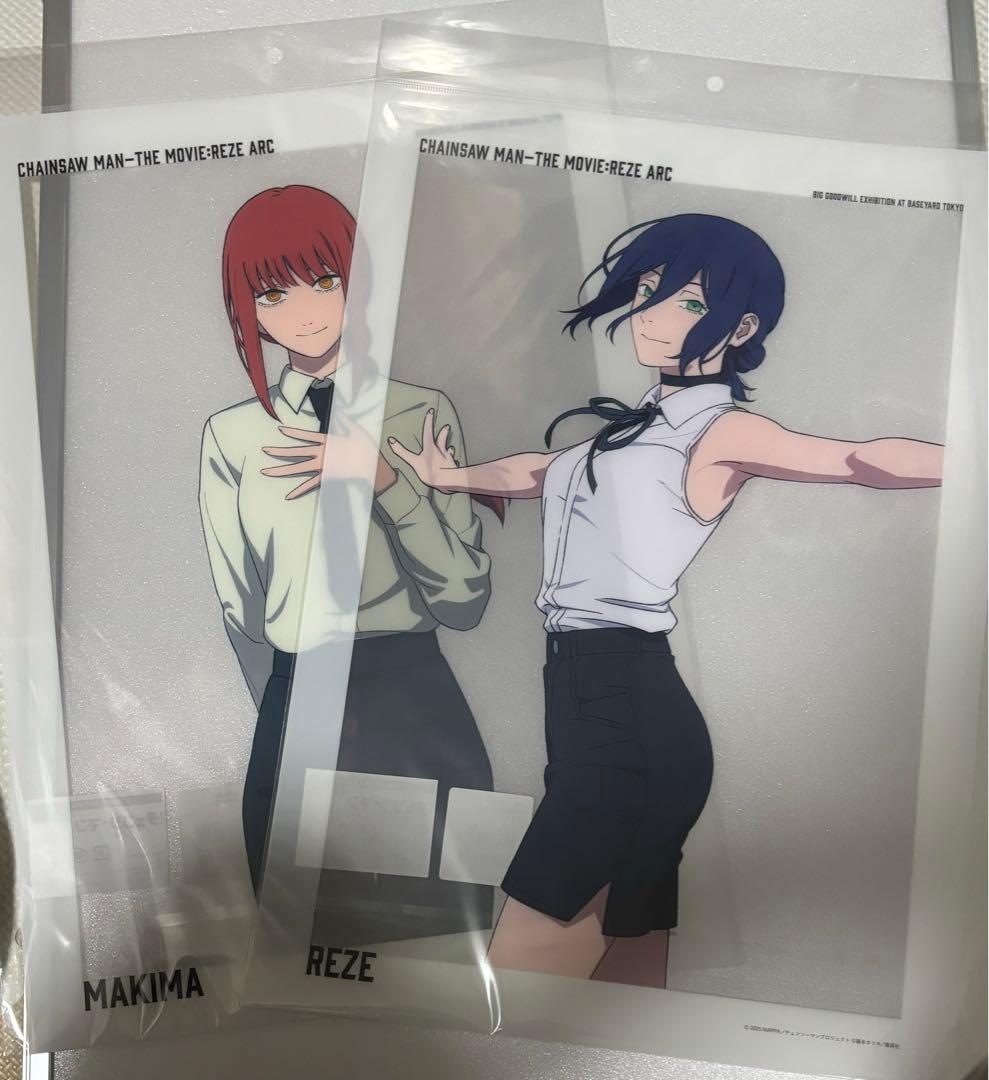 チェンソーマン ベースヤード レゼ篇 レゼ マキマ クリアポスター 大