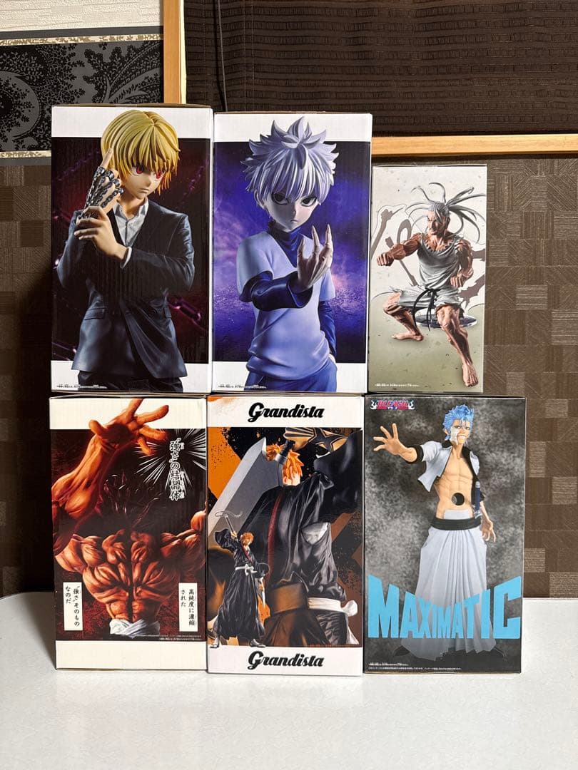 フィギュア　６点(ハンターハンター　ブリーチ　刃牙)