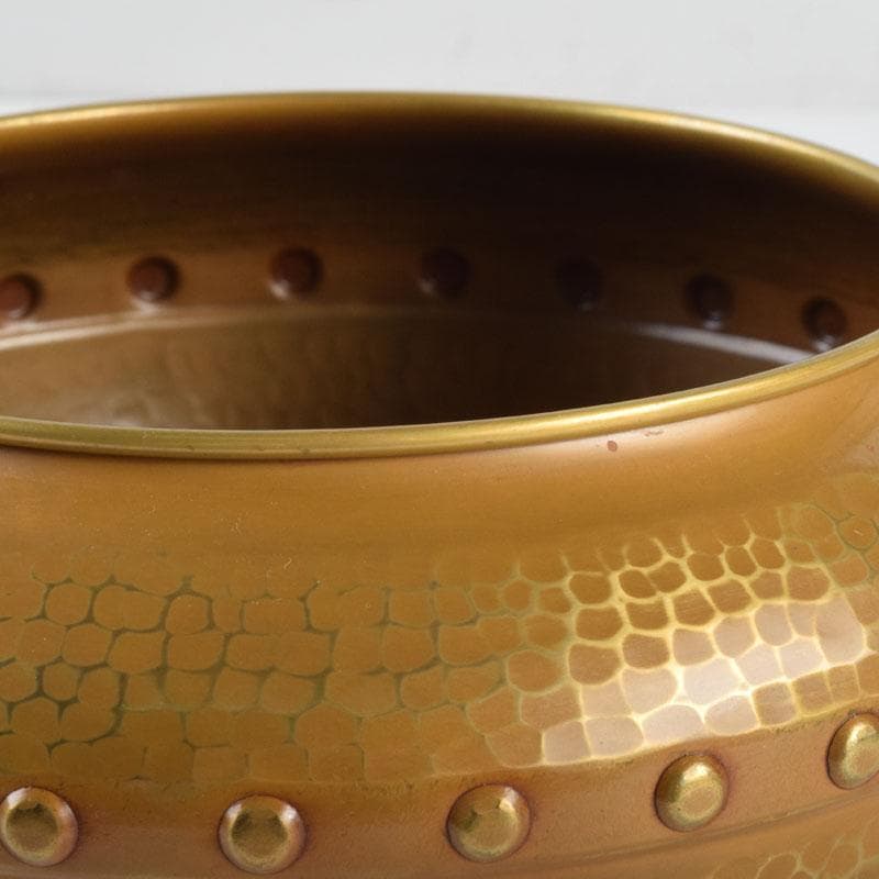 茶道具 龍泉造 黄銅 鎚目 鵬雲斎好 累座建水 共箱 C 9221 - メルカリ