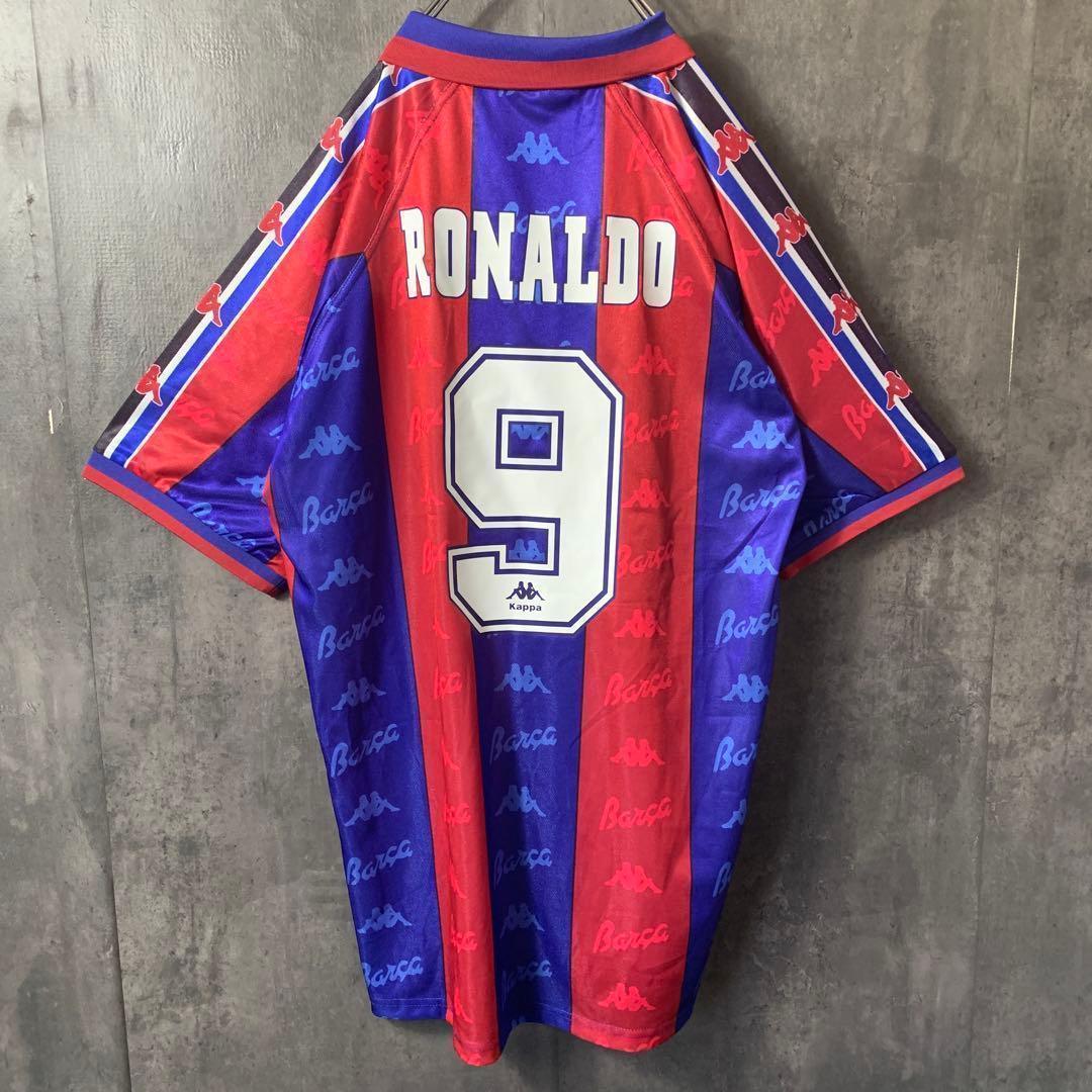 ☆ロナウド】 カッパ バルセロナ 96/97 レトロユニフォーム 9番 2XL