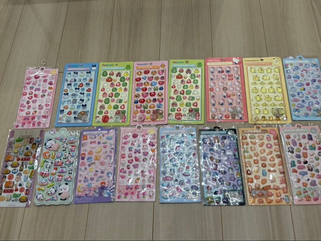 ボンボンドロップシール、おはじきシール、うるちゅるシール、タイルシールまとめ売り