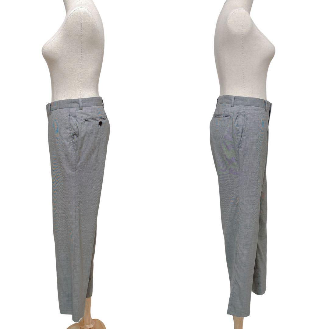 Aquascutum アクアスキュータム【3L】スラックス グレー シルク混