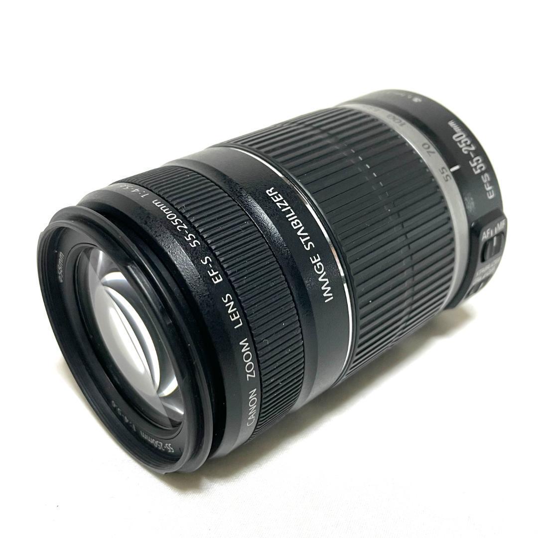 安心の手ぶれ補正☘️ EF-S 55-250mm 望遠ズームレンズ コンパクト