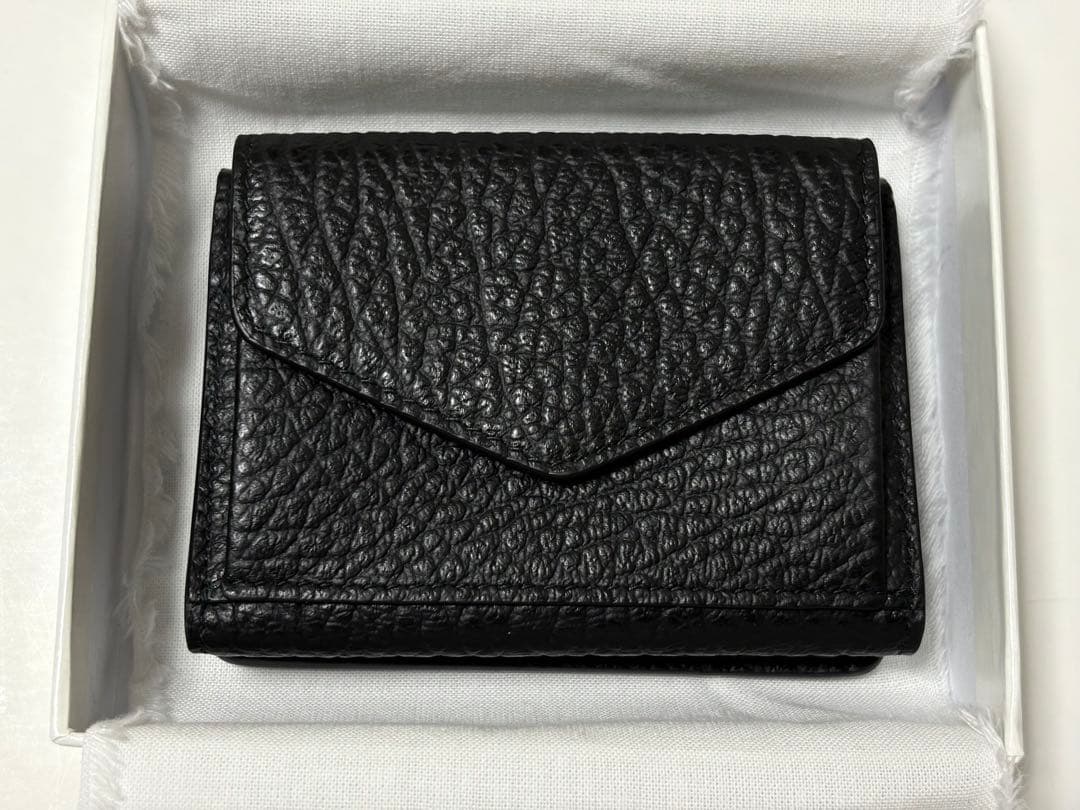 新品《 Maison Margiela 》スリーフォールド ウォレット ブラック