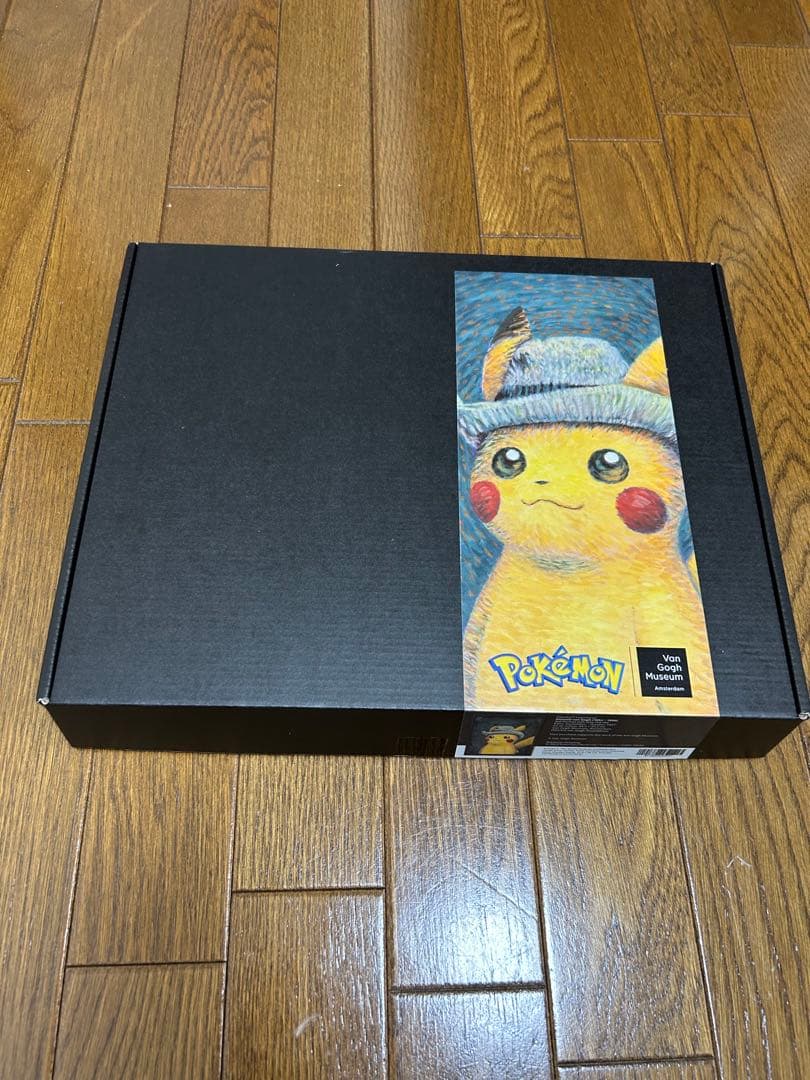 購入レシート有】ゴッホ ピカチュウ キャンバス 黒木枠 鑑定書