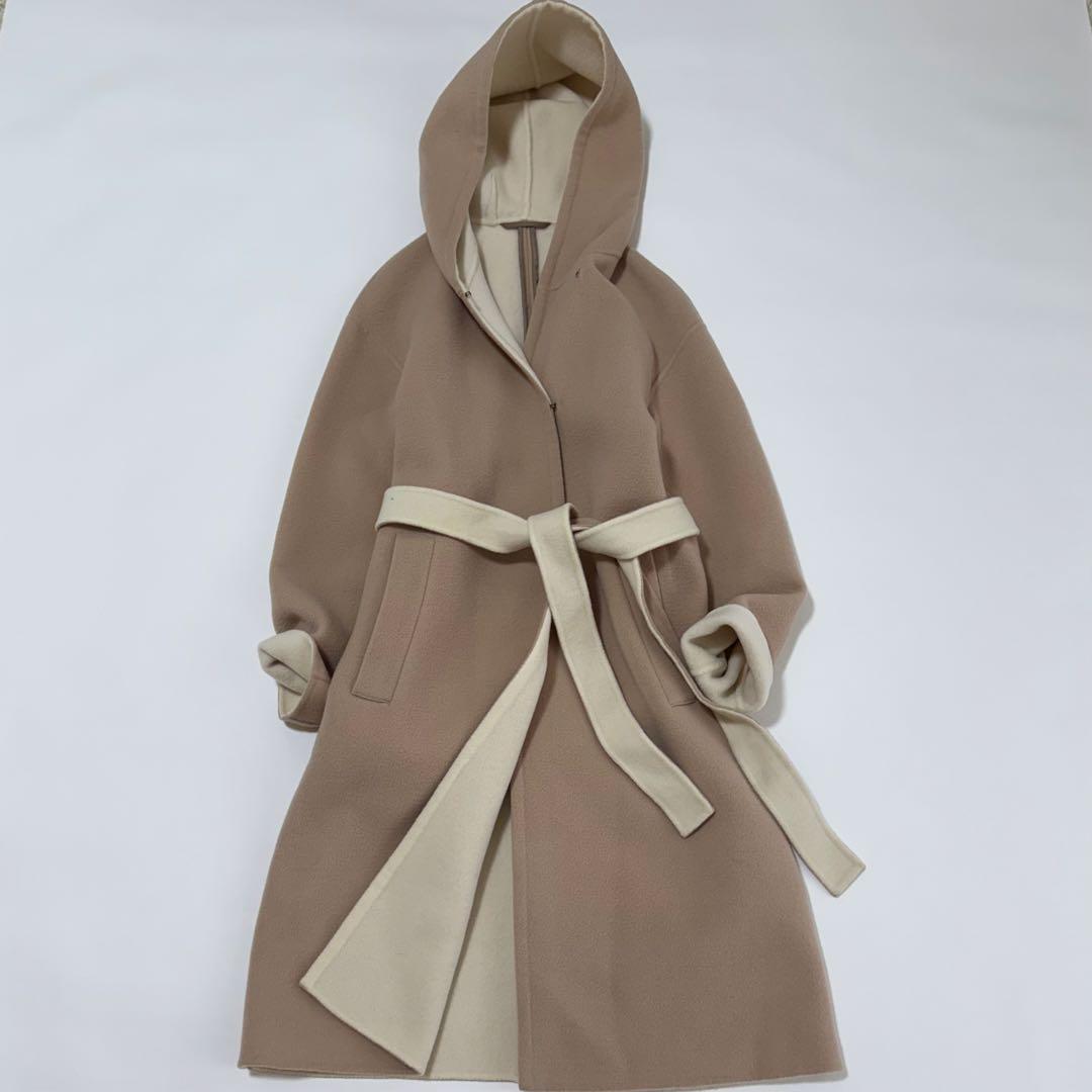 美品✨ マッキントッシュ ウールリバー ダブルフェイス フード付きコート スマートに装える「マッキントッシュ」の最新アウター｜リュクス感