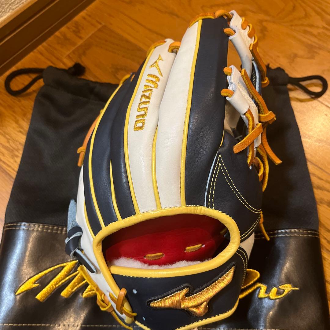 Mizuno Pro 軟式グローブ ネイビー/ホワイト Mizuno Pro 野球 ミズノ ミズノプロ 軟式グローブ グラブ 軟式