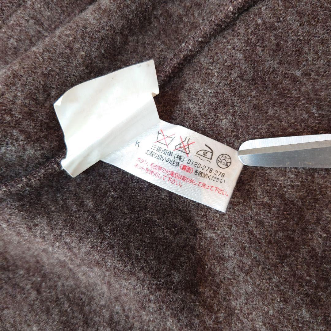 ETRO グレー チェック柄 フード付き ダブルジップ ウールジャンパー