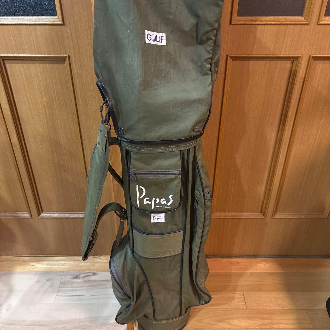PAPAS ゴルフバッグ オリーブグリーン PAPAS ゴルフバッグ オリーブグリーン PAPAS ゴルフバッグ オリーブ
