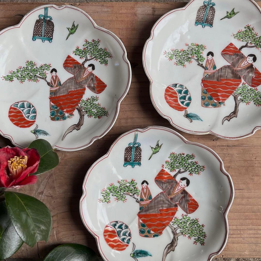 骨董 古伊万里 雛 立雛 5寸皿 5客組 - メルカリ