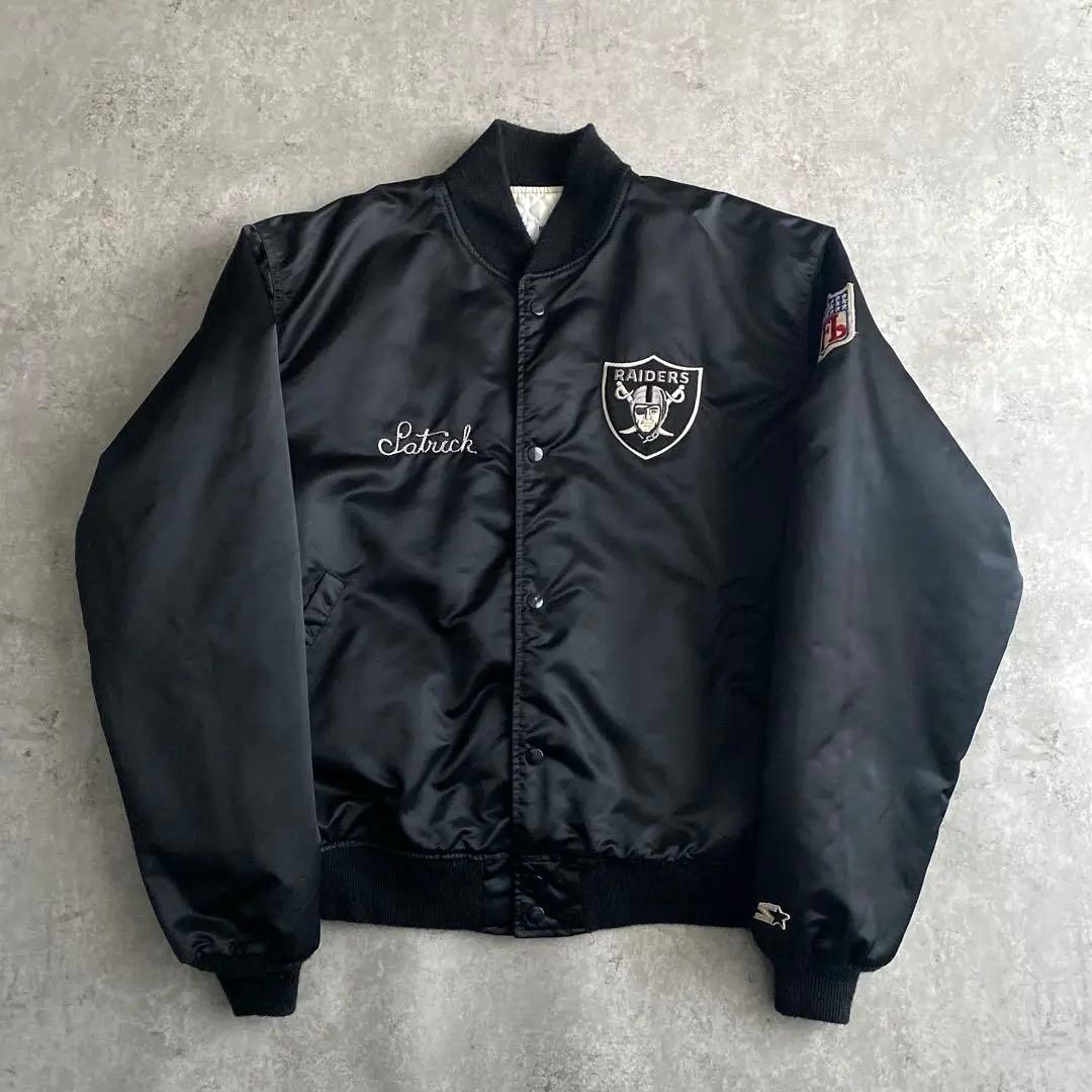 80s 90s STARTER RAIDERS スタジャン USA製 黒 XXL - メルカリ