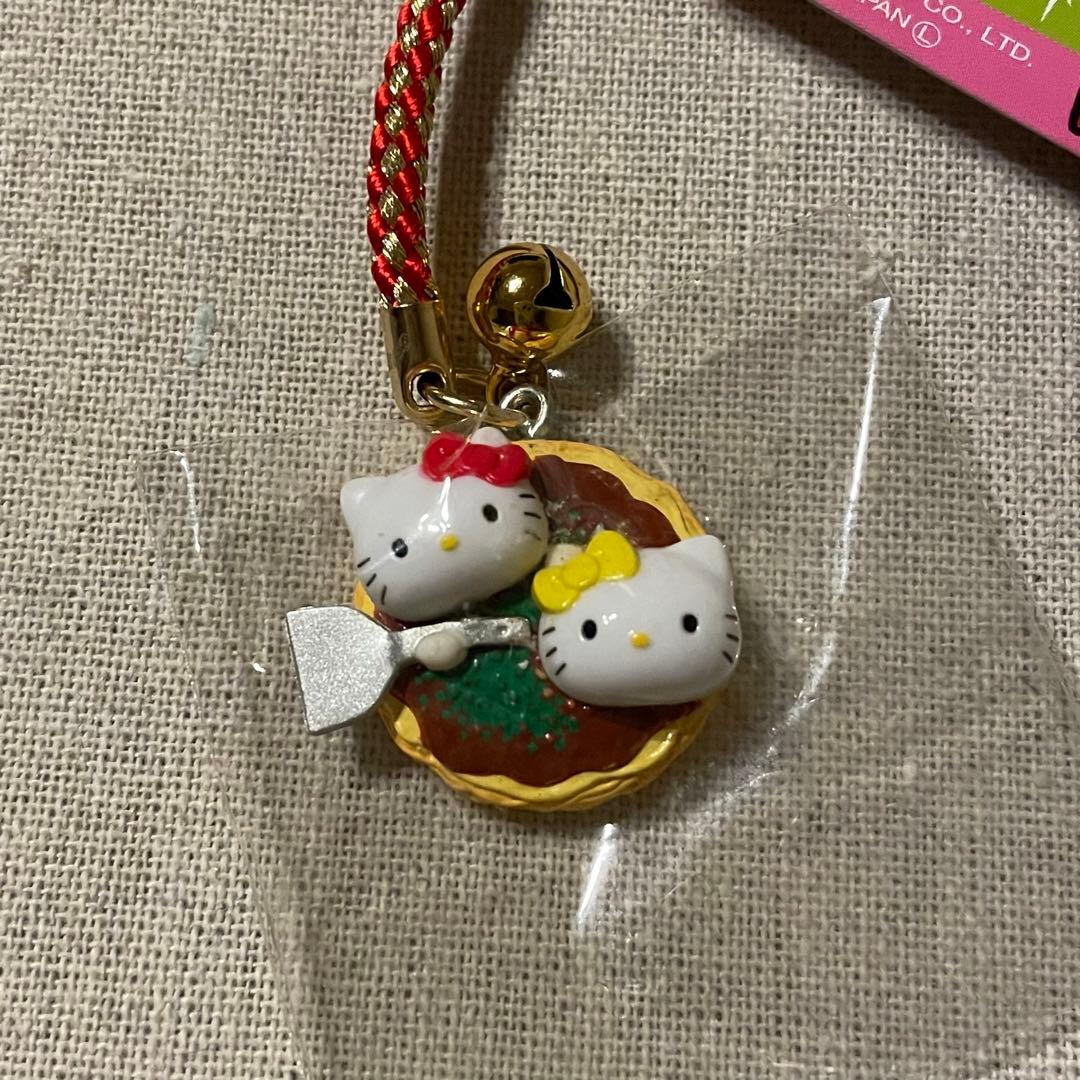 ご当地キティ】広島限定 お好み焼きバージョン 根付けストラップ