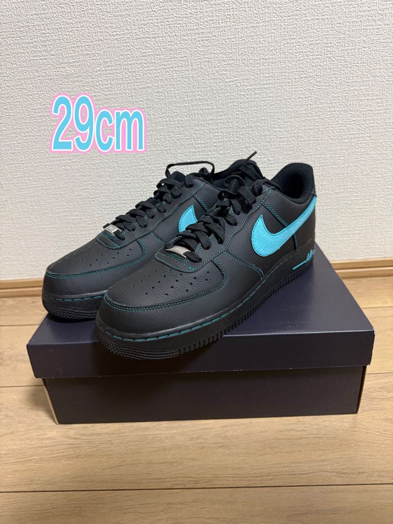 Nike Air Force 1 Low Black Tiffany 29cm | Shop at Mercari from