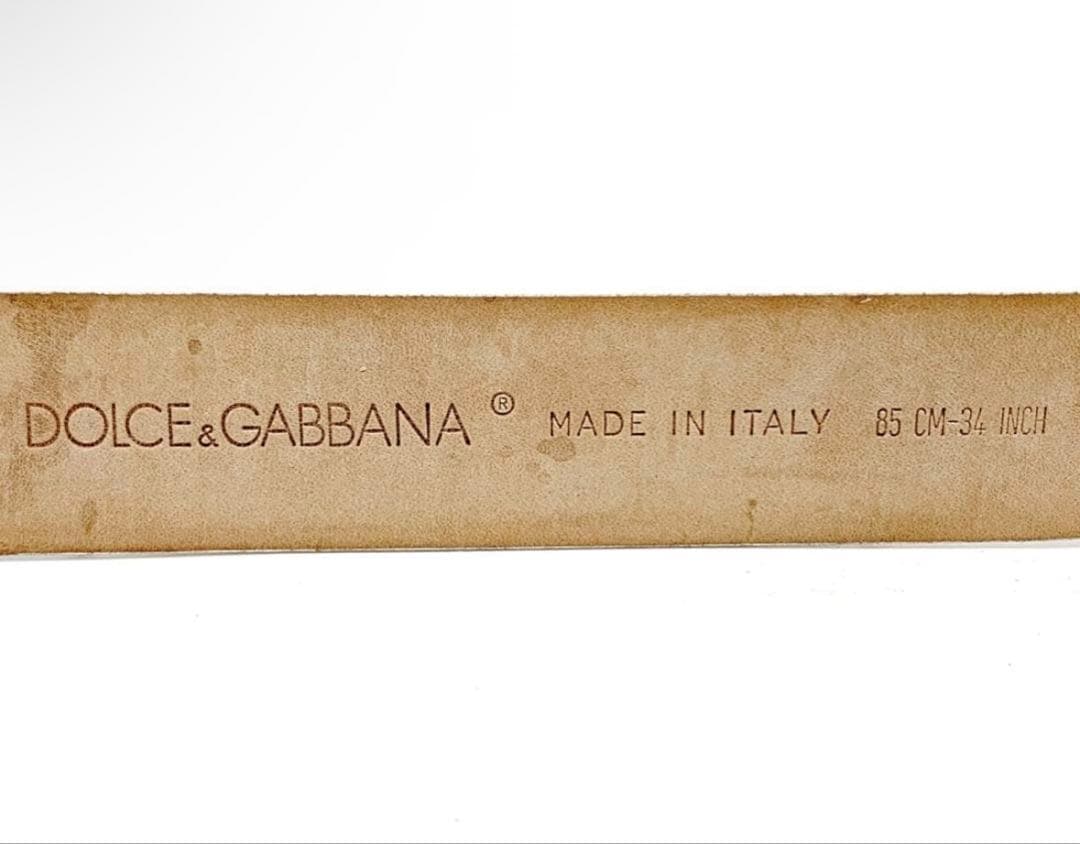 Dolce & Gabbana DGロゴベルト ホワイト 着画あり - メルカリ