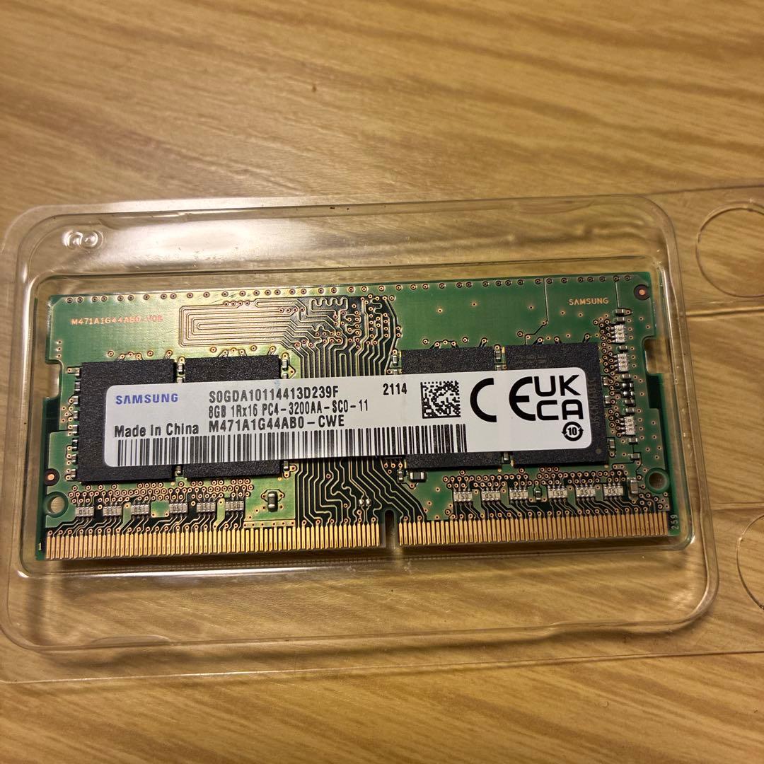 SAMSUNG 1Rx16 DDR4-3200AA 8GBノートパソコン用メモリ - メルカリ