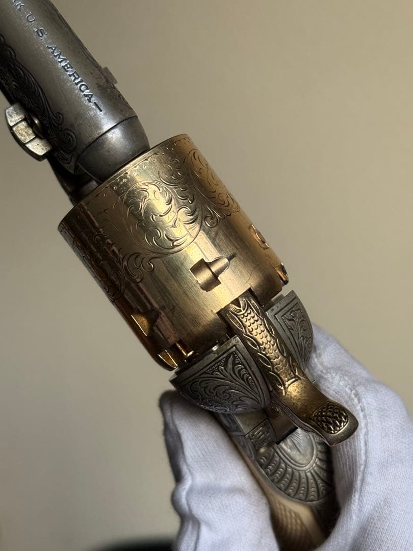 マルシン カスター将軍のリボルバー コルト M1861 エングレーブ モデル