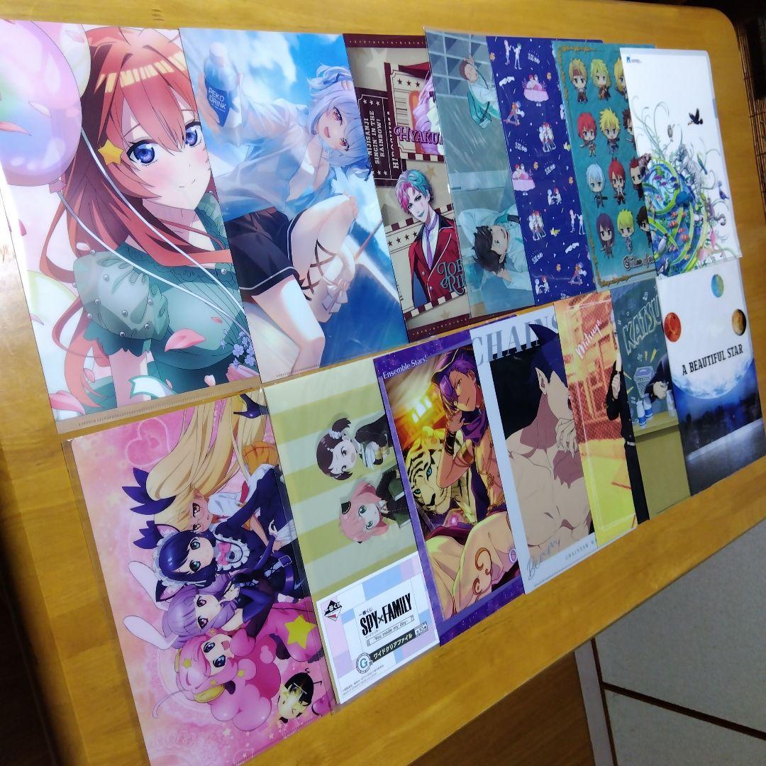 アニメ ノンジャンル美少女系など　Ａ−４クリアファイル まとめ売り大量２５０枚