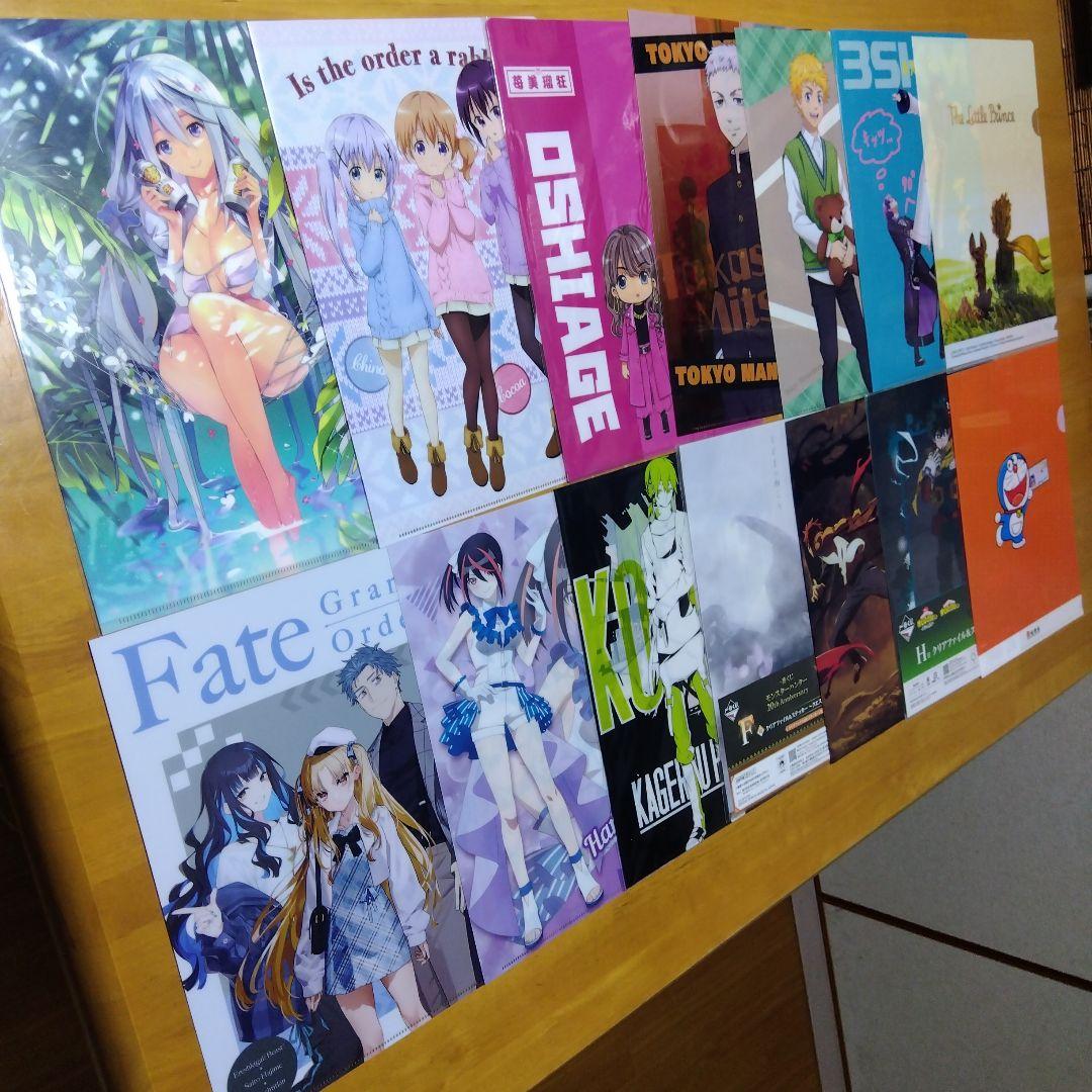 アニメ ノンジャンル美少女系など　Ａ−４クリアファイル まとめ売り大量２５０枚