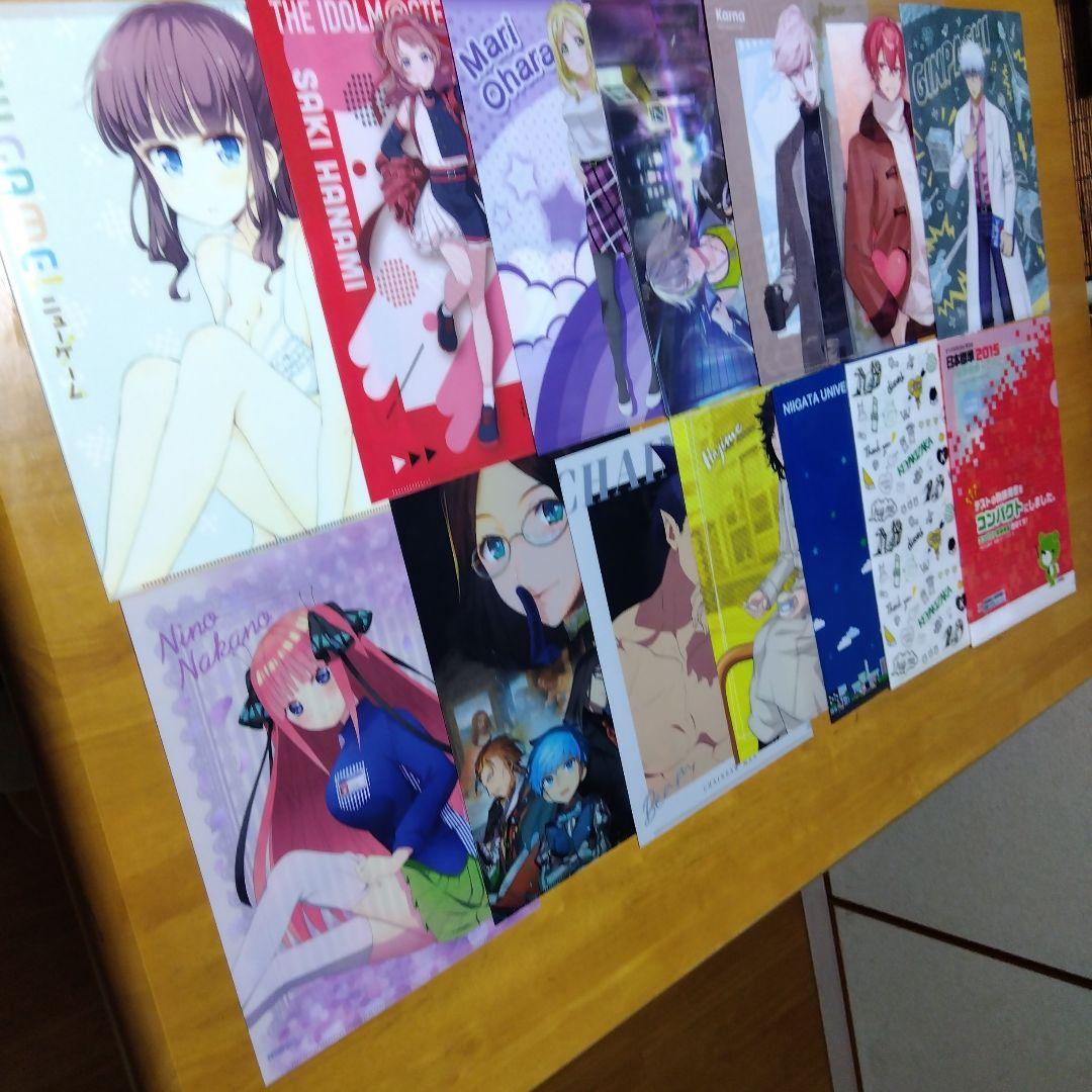 アニメ ノンジャンル美少女系など　Ａ−４クリアファイル まとめ売り大量２５０枚