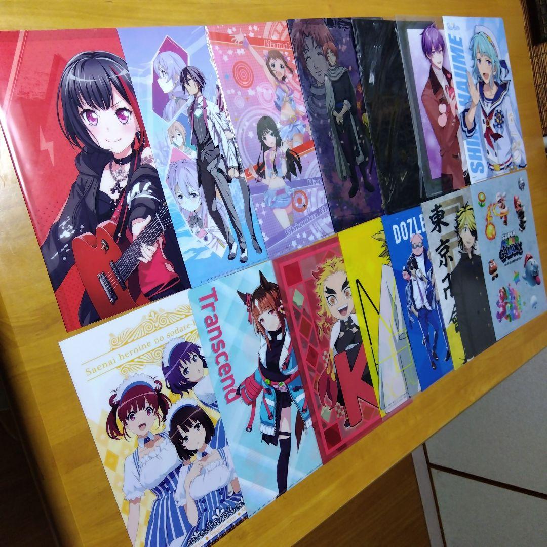 アニメ ノンジャンル美少女系など　Ａ−４クリアファイル まとめ売り大量２５０枚