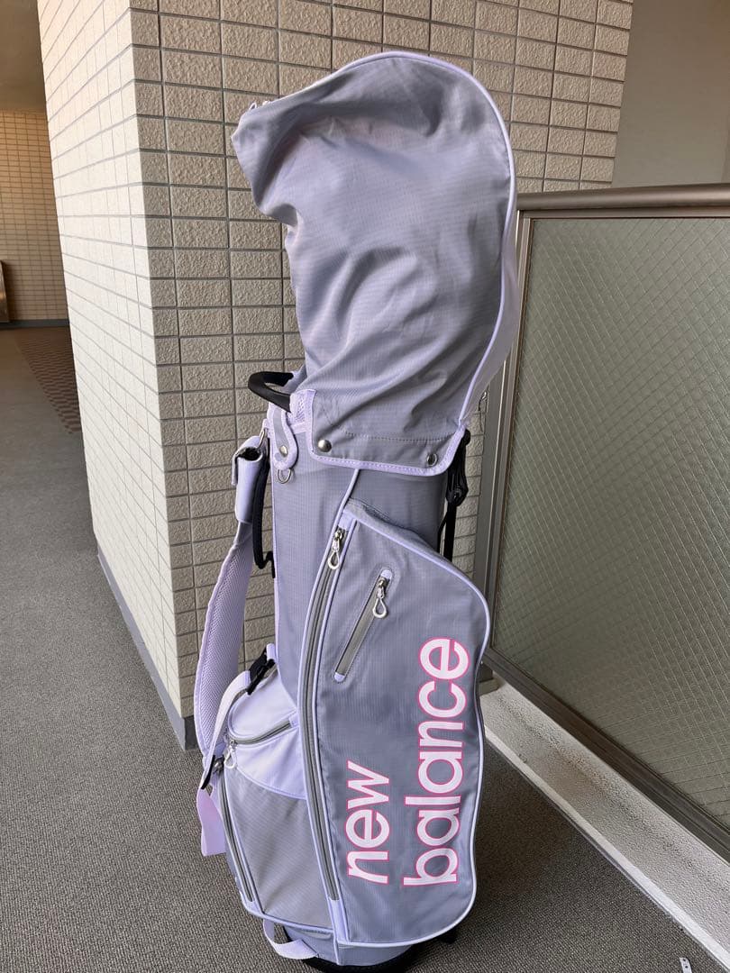 限定品 レア new balance フード付きキャディバッグ グレー - メルカリ