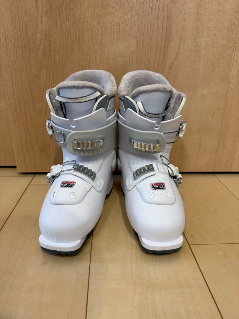 ジュニア　スキー3点セット　板100、ブーツ19〜19.5cm、ストック80cm