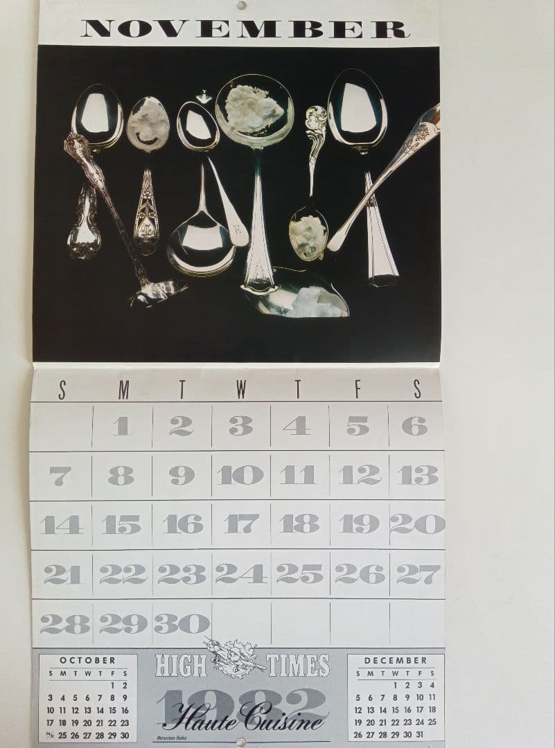 80s/VINTAGE/82年−HIGHT−TIMES/CALENDAR。80s/VINTAGE/82年−HIGHT