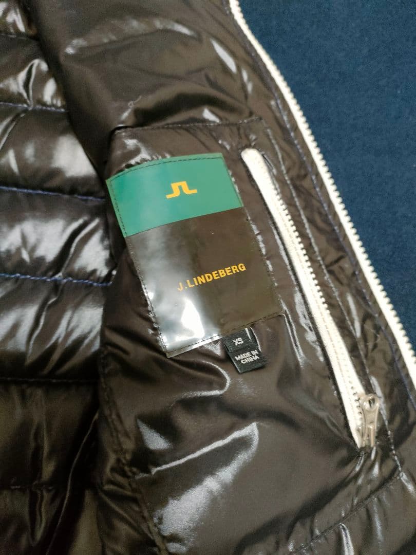 J.LINDEBERG ダウンベスト ネイビー S-M相当 ゴルフ - メルカリ