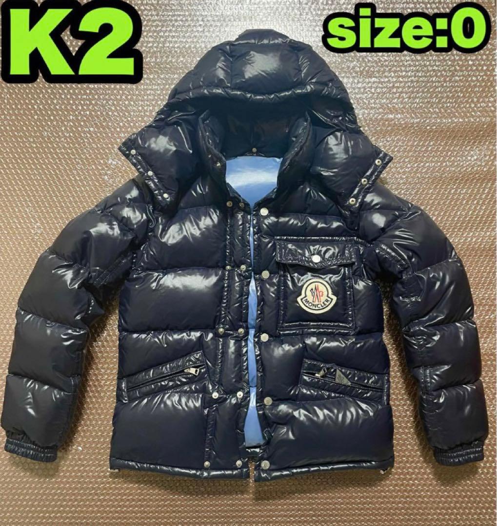 モンクレール ダウンジャケット サイズ0 ネイビー - メルカリ