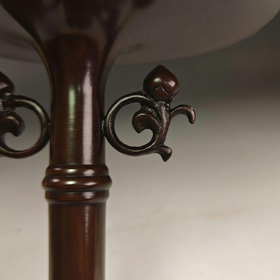 ウ242 花器『金森祥栄』『鋳銅 桔梗形 一文字 花入 花瓶 共箱』茶道具