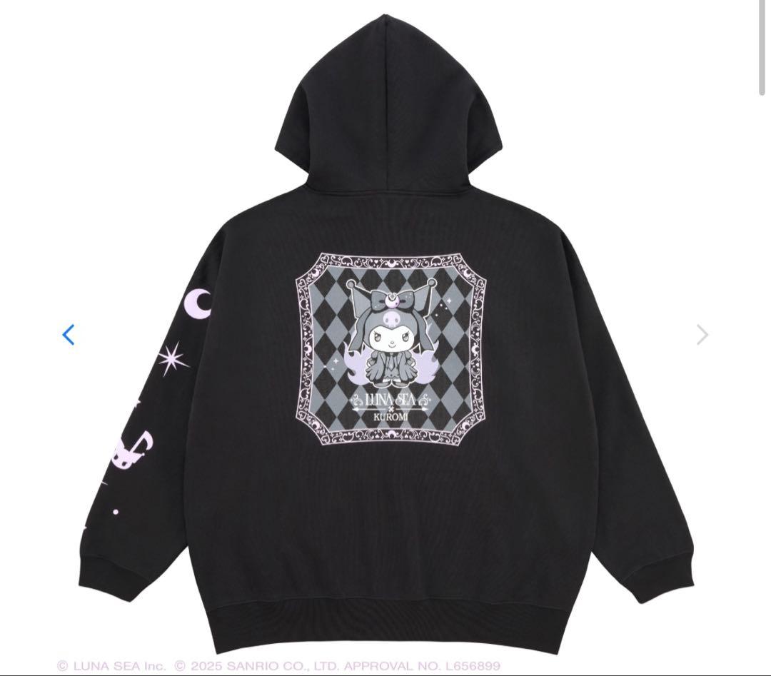値下げ→LUNA SEA×KUROMI ジップアップパーカーMサイズ
