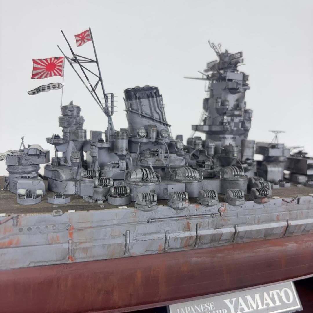 タミヤ 1/350 戦艦大和 完成品 クリアケース付き