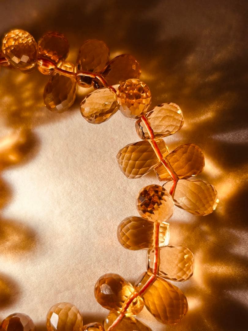 ☆【ウチの看板娘✨️最高級天然非加熱】シトリンブレスレット【鑑別書つき】