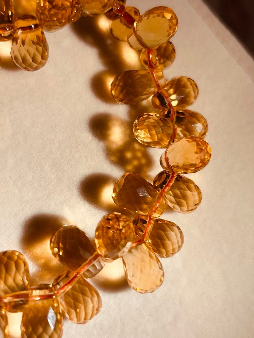 ☆【ウチの看板娘✨️最高級天然非加熱】シトリンブレスレット【鑑別書つき】