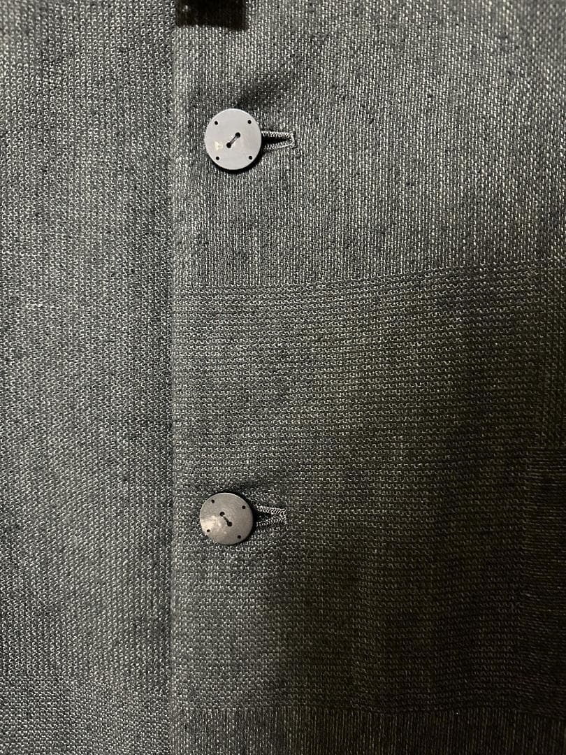 Devoa デヴォア コート シルク リネン クレイジーチェック 2 22SS