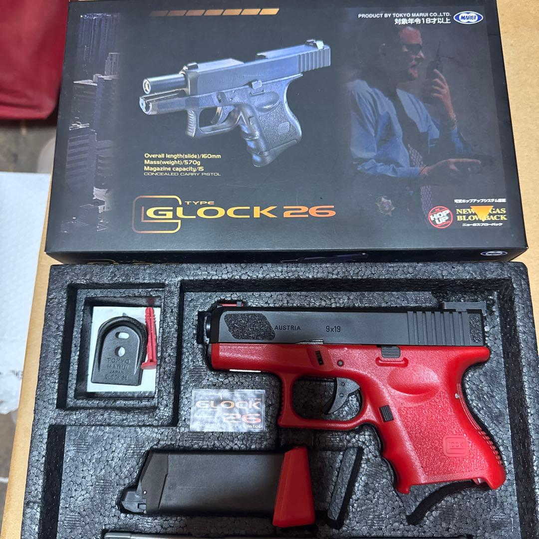 東京マルイ　グロック26　GLOCK 26　レッド　赤
