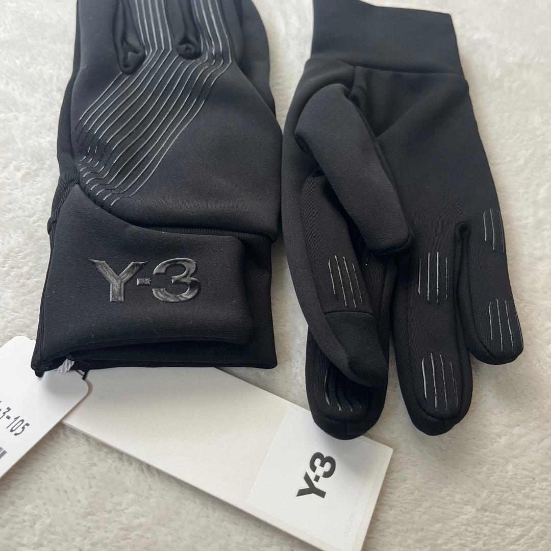 ●未使用品　ワイスリー　Y3 手袋　グローブ　スマホ対応　ブラック Y-3 ワイスリー 手袋 MITTENS ミトン IJ9873 メンズ ニットグローブ