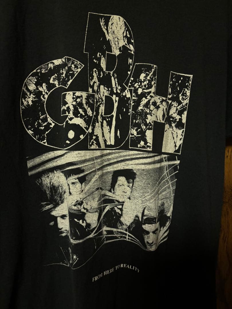 GBH グラフィックプリント Tシャツ ブラック